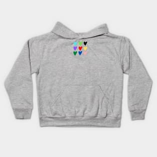 Colorful Hearts Mug, Mask, Pin, Tote Kids Hoodie